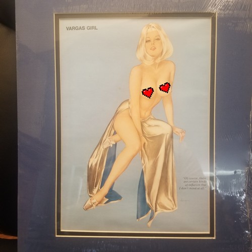 Vtg vargas pinup - girl, 11x8"