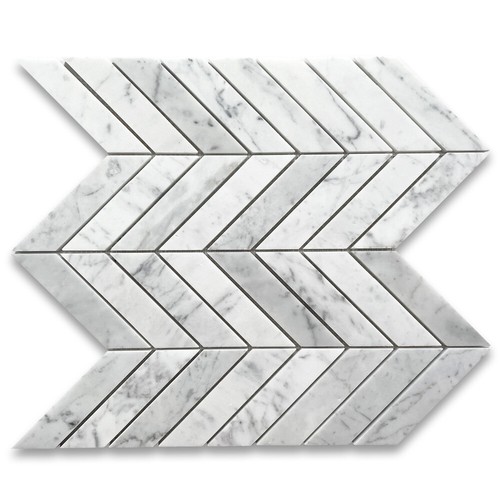 C7cxp chevron carrara white - chevron,