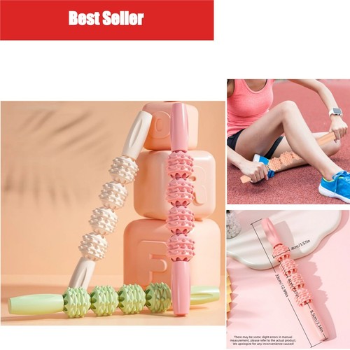 Spiked massage roller stick - roller,