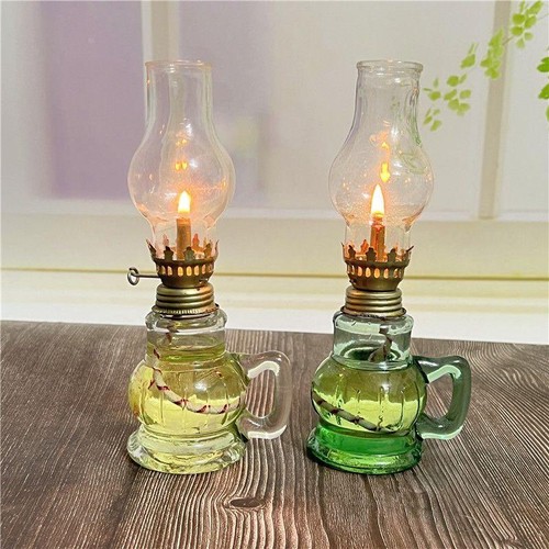Rustic oil lamp lantern - oil,