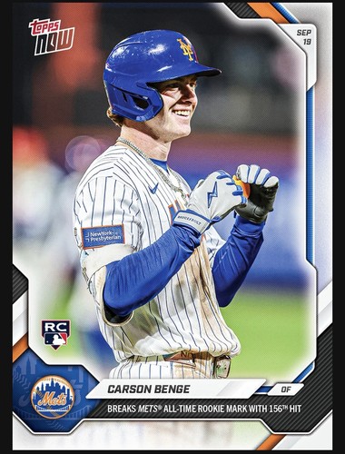 Carson benge 156th - rc, mets