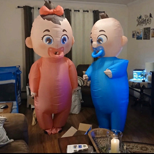 Inflatable costume baby - costume, set