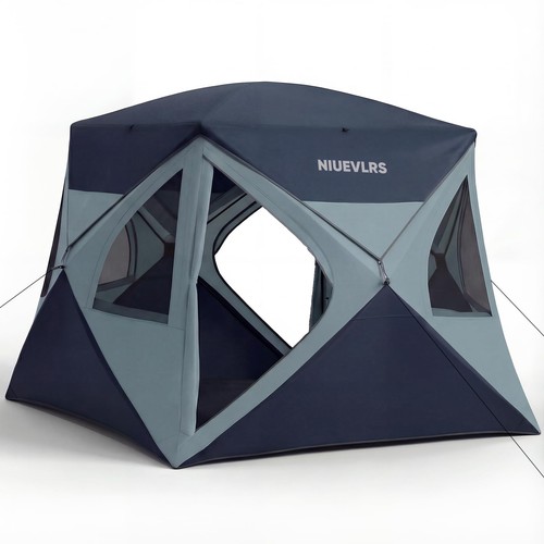 Camping tent person - person, up