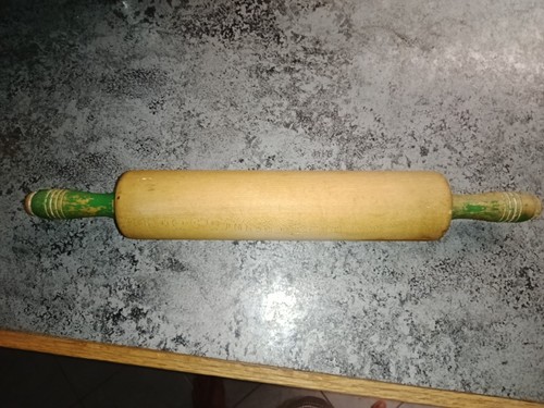 Antique wooden rolling pin - wooden,