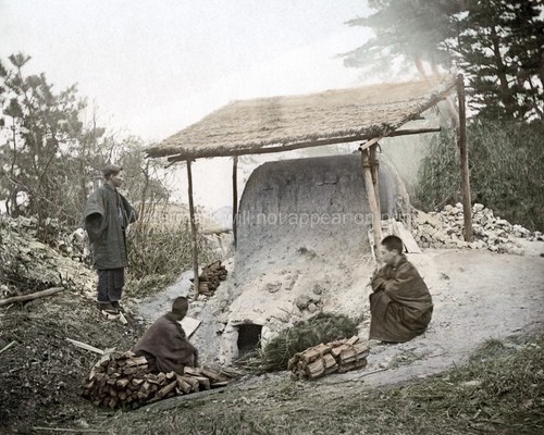 Japan charcoal making wood - japan,