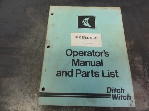 Ditch witch model 5010 - ditch,