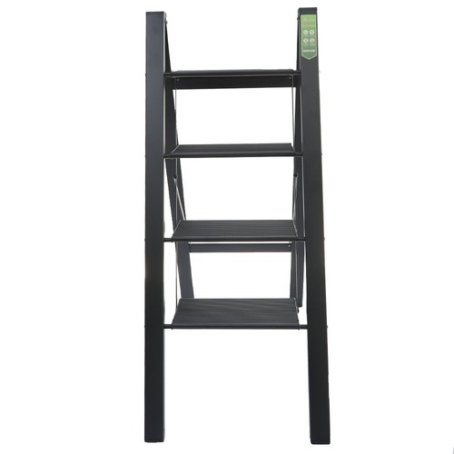 Black step ladder - ladder, folding