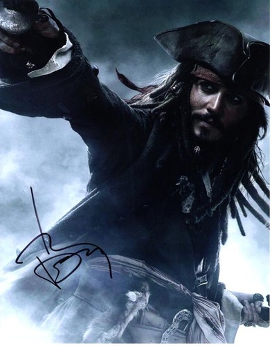 Johnny depp autographed - johnny,