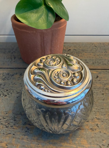 Vintage avon vanity jar - vintage,