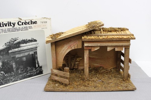 Vintage sears nativity wood - vintage,