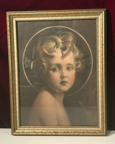 Antique framed print light of - antique,