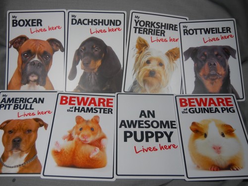 Plastic signs boxer - plastic,