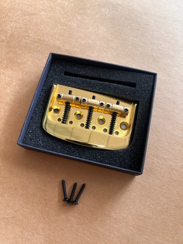 Gold 3string cigar box - gold,