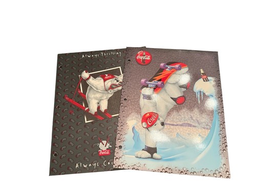 Vtg 1998 coca cola folders - vtg,