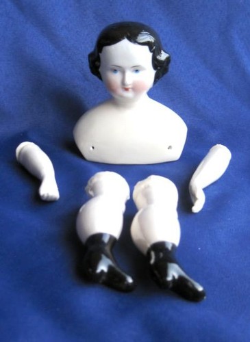 Vintage porcelain china doll - porcelain,