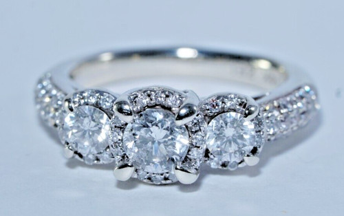 Zei 14k white gold - gold, 3-stone