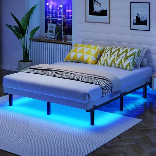 Full bed frame - with, led