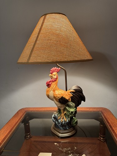 Vintage ceramic rooster - vintage,
