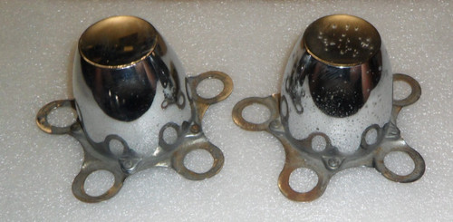 Pair vintage chrome torque - pair,
