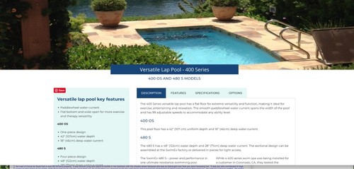 Brand new endless pool swim - new,