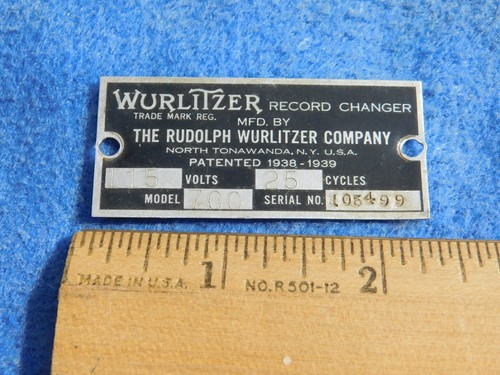 1940 wurlitzer 700 - 1940, mechanism
