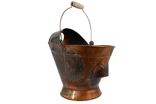 Coal hod bucket distressed - bucket,