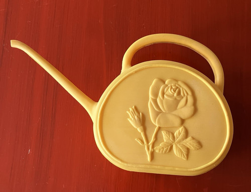 Vintage yellow plastic - vintage,