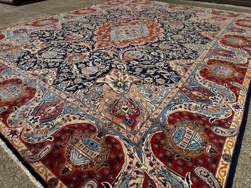 Big blue antique oriental - blue,