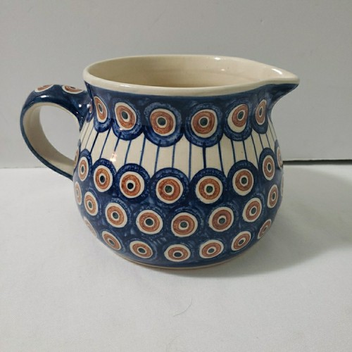 Polish pottery peacock eye - pottery,