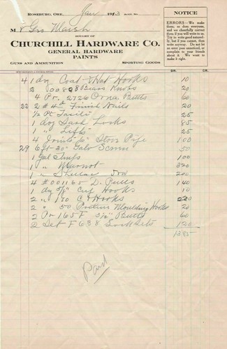 Churchill hardware co - u.s.,