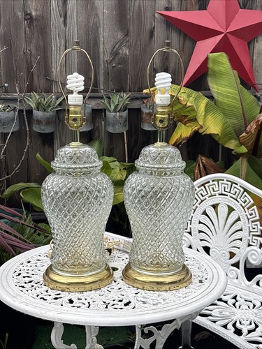 Vintage pair 8 - 8, crystal