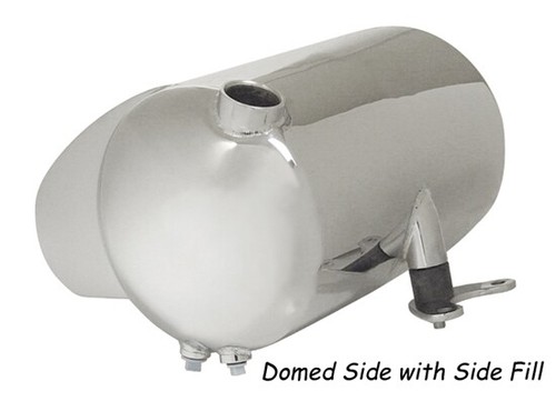 Chrome domed round - chrome, tank