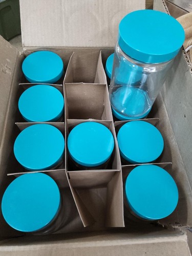 Pgp glass storage jars - glass,