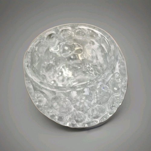 Large round cut glass - glass, crystal