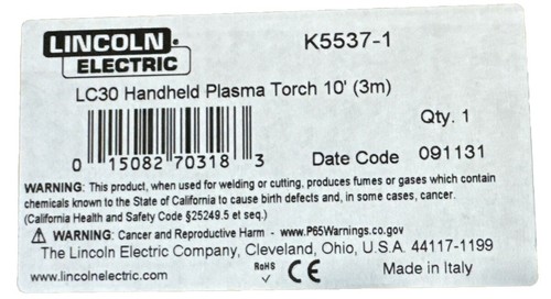 Lincoln electric k5537 lc30 - lincoln, k5537-1