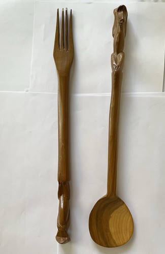 Vintage mcm large carved - vintage,