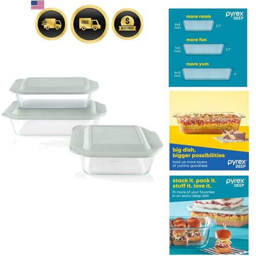 Glass baking dish set - dish, piece