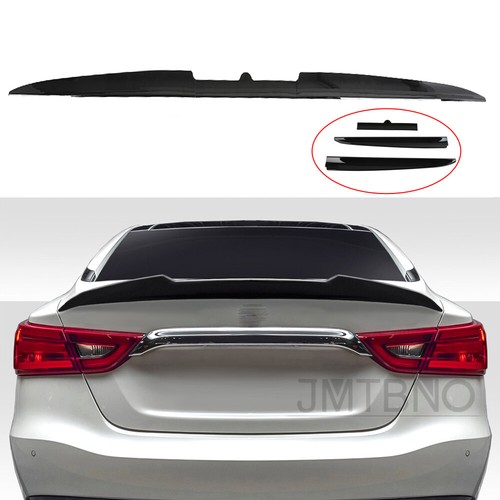Black rear trunk spoiler - trunk,