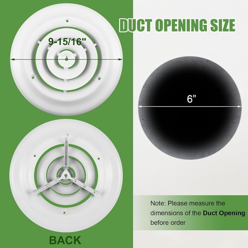 Round ceiling diffuser hvac - diffuser,
