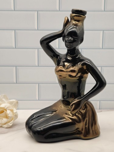 Vintage gold painted ceramic - vintage,