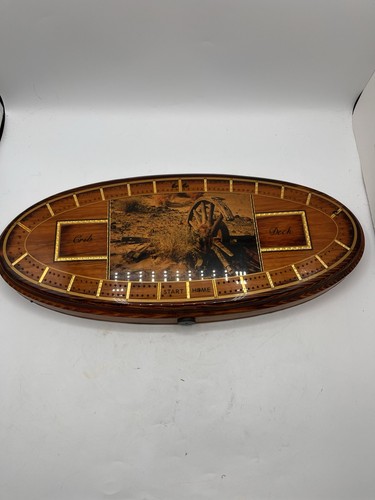 Vintage cribbage board wood - board,