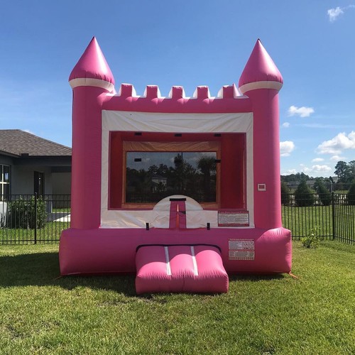 Inflatable pink lovely - inflatable, bounce