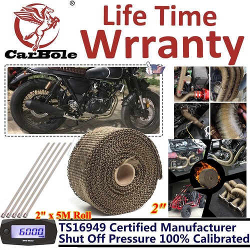 Titanium exhaust wrap - exhaust,