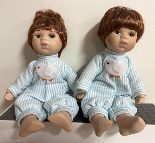 Porcelain twin dolls boy and - porcelain,