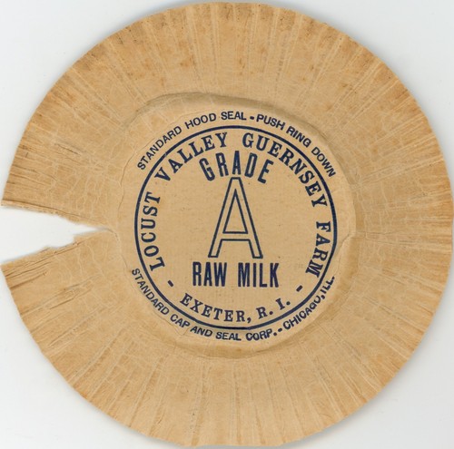 Milk bottle cap cover locust - cap,
