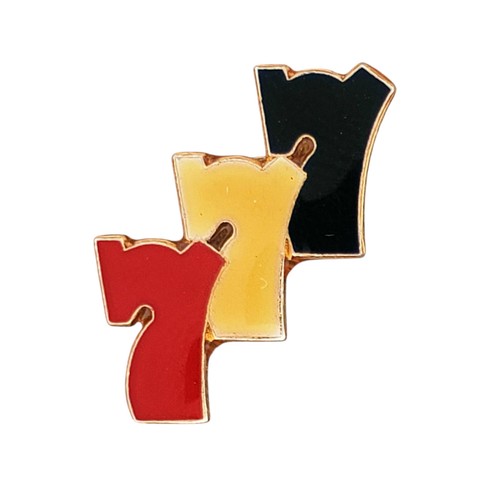 Red white blue triple slot - red,