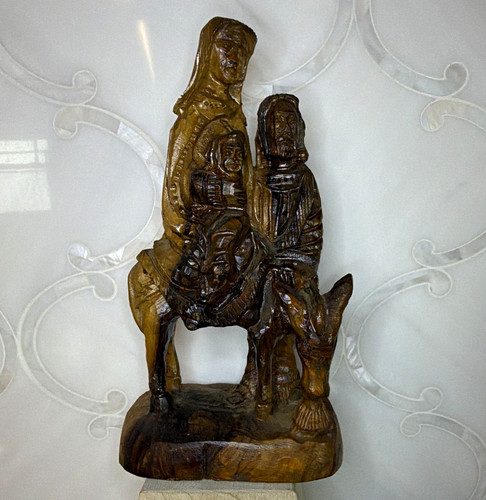 Hand carved wood nativity - hand-carved,