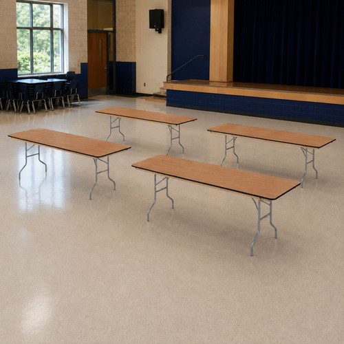 Wood folding table 8ft - table,