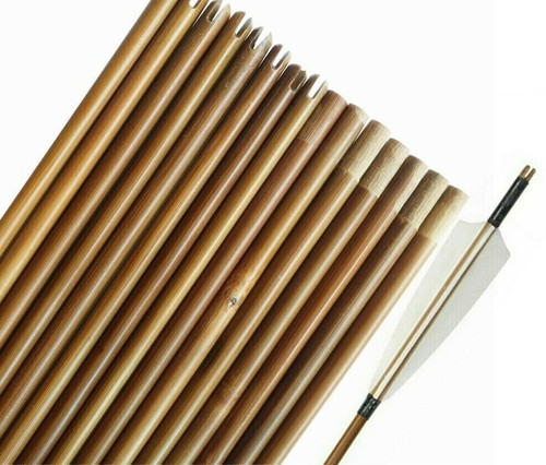12x bamboo shaft arrow - bamboo,