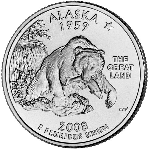 2008 alaska state quarter - 2008,